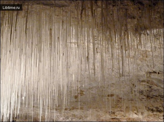 Stalactites. Types of stalactites