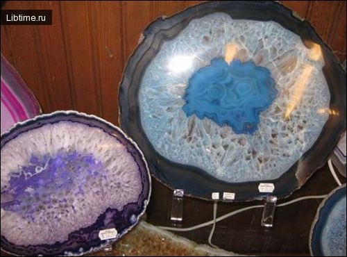 A beautiful stalagmite in section