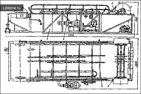 Diagram of the K7-FSh2-K conveyor scalding tank