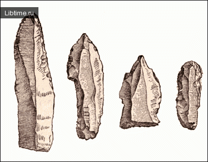 Flint tool found at the Avdeevo site