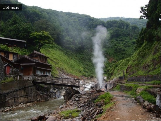 Steam from a geyser