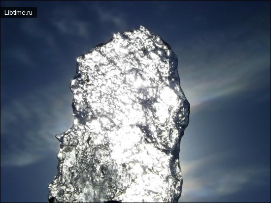 Transparent ice