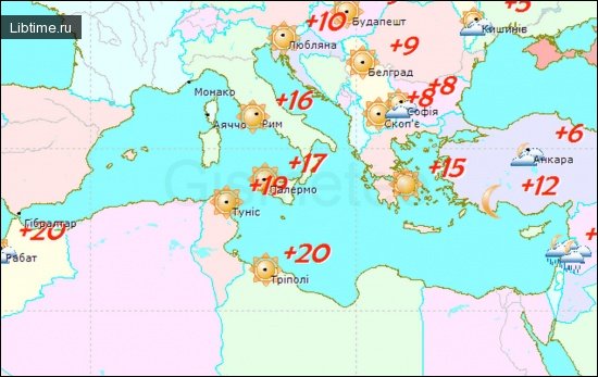 Weather map