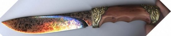 Knife made of bulat steel
