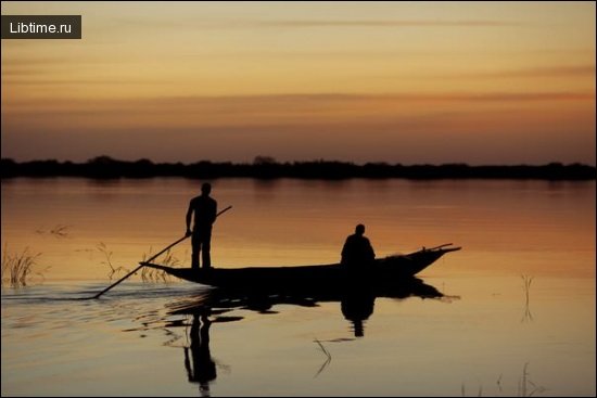 Niger River in the evening
