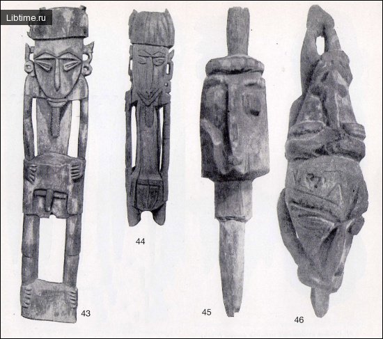 Various wooden figures