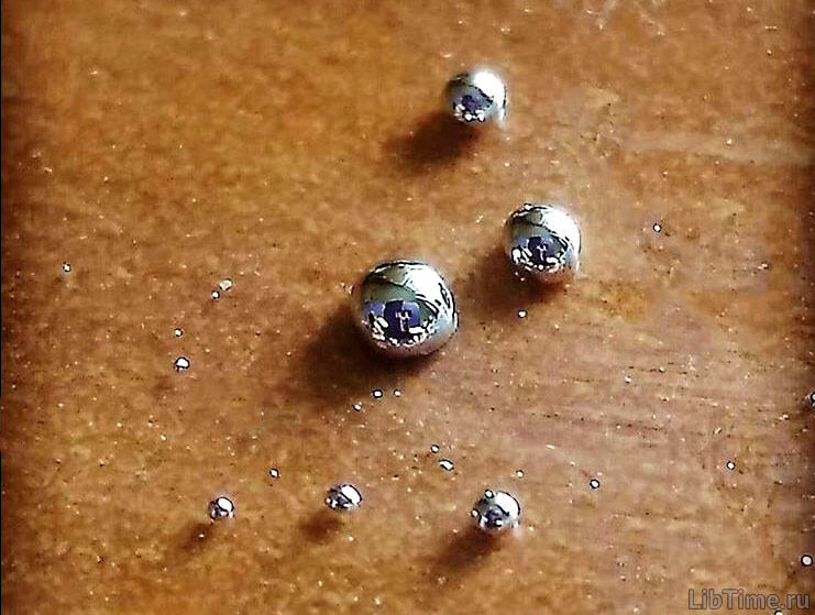 Mercury as a lubricant to reduce friction force