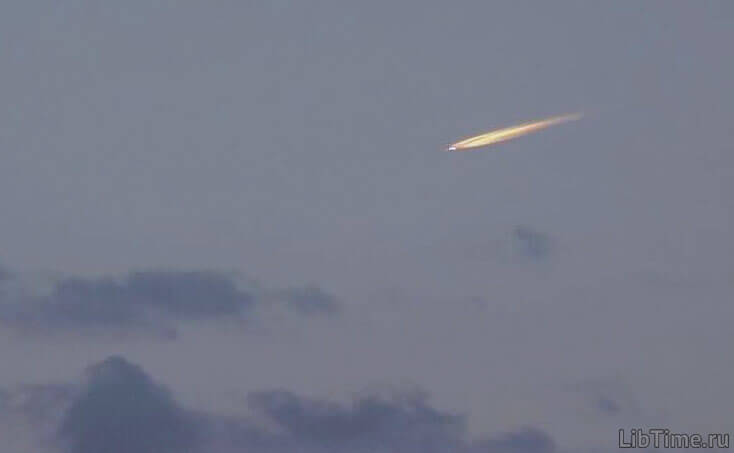 The speed of a meteorite is many tens of kilometers per second
