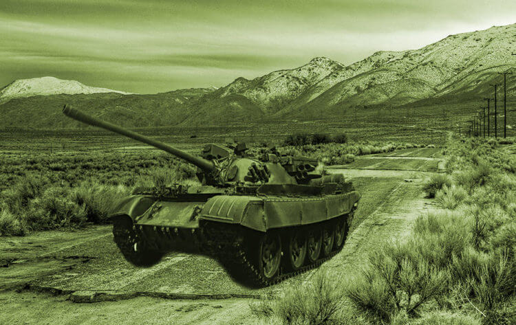 Steering a tank using brakes