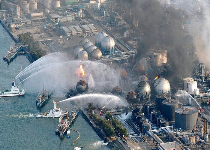 Destruction at the Fukushima-1 nuclear power plant