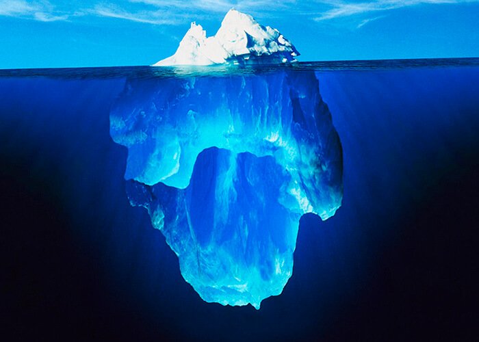 Iceberg - a huge block of ice