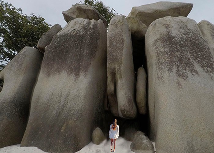Huge boulders