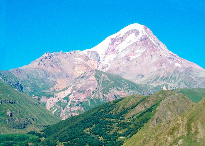 Mount Kazbek volcano