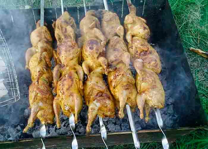 Sandpipers on skewers